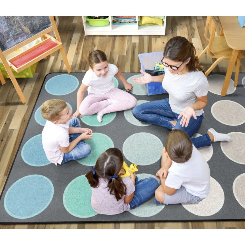 Tranquil Dots Classroom Seating Rug