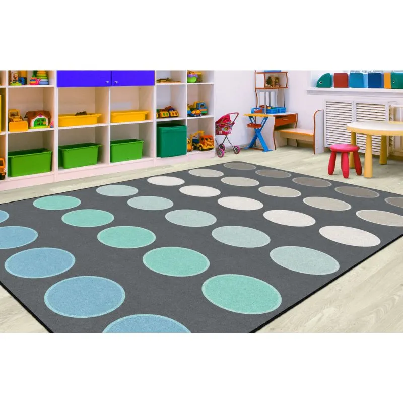 Tranquil Dots Classroom Seating Rug