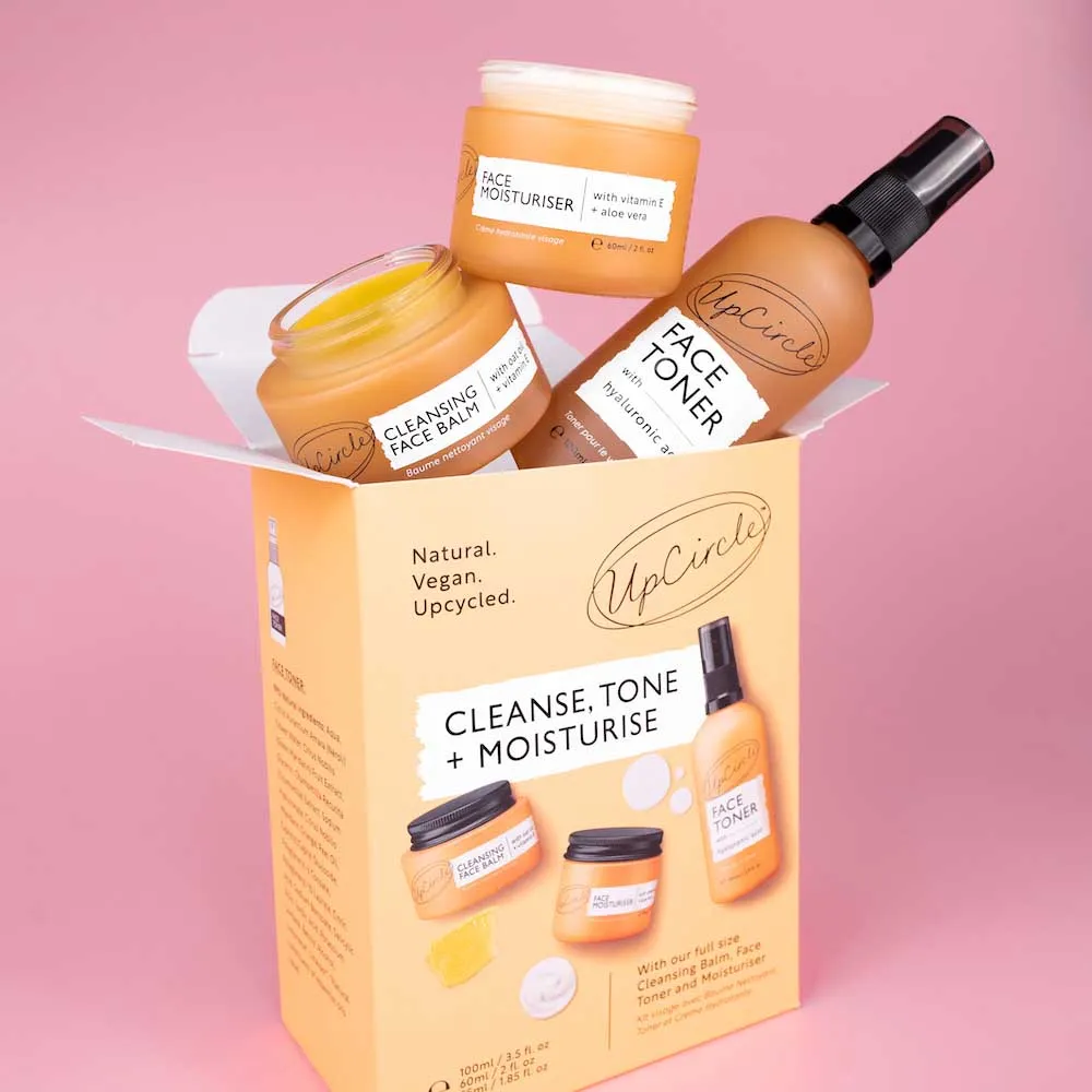 UpCircle Cleanse, Tone & Moisturise Set