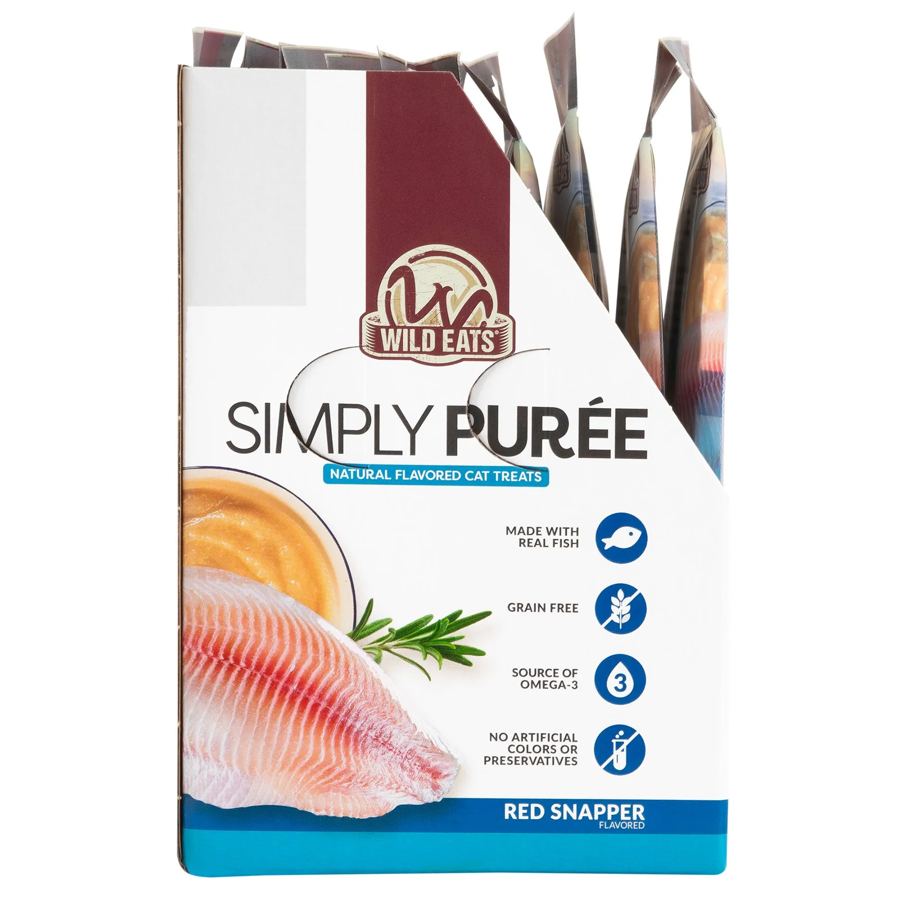 Wild Eats Simply Puree Red Snapper Cat Treats