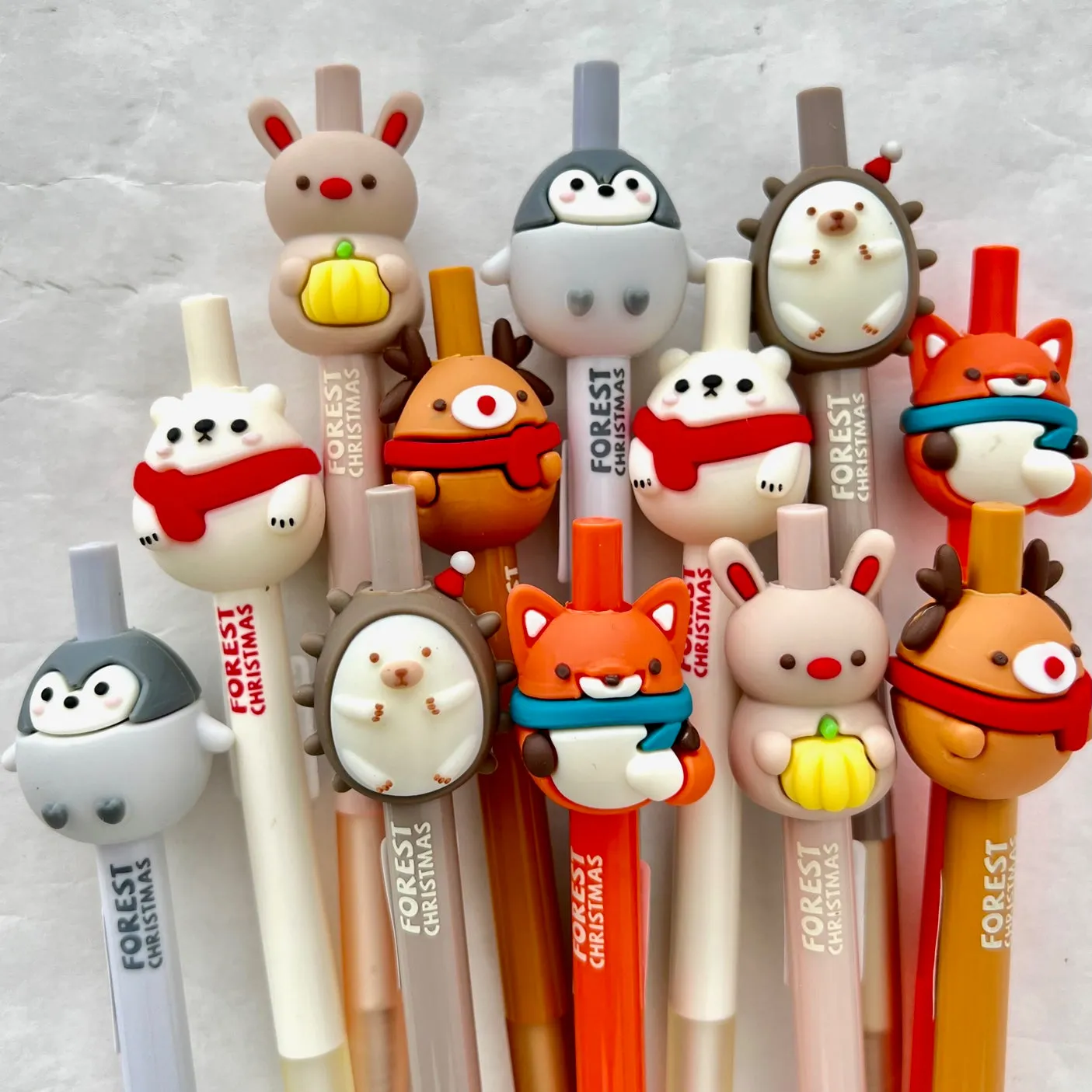 X 22571 FOREST CHRISTMAS ANIMALS GEL PEN-DISCONTINUED